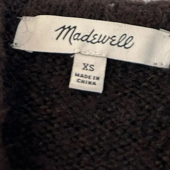 Madewell Wilmington Alpaca Wool Blend Hoodie Sweater in Heather Raisin - Picture 13 of 13